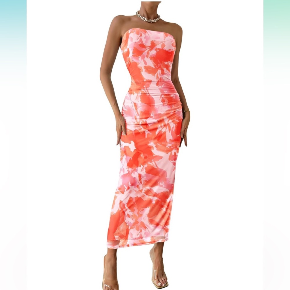 Pretty garden Bodycon Maxi Dress